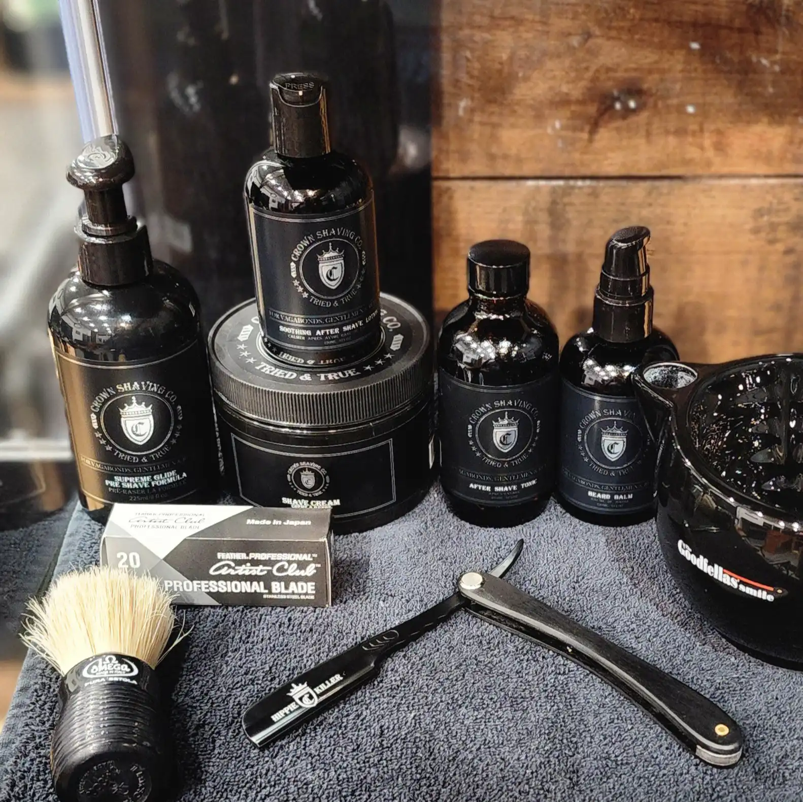 Produits de soin pour hommes disponibles à la Habana Barbershop